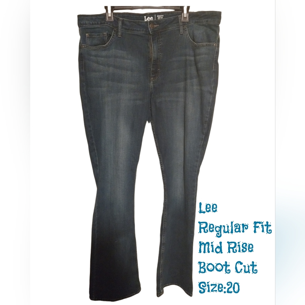 20L Women's Lee Jeans Boot Cut Mid Rise Regular Fit